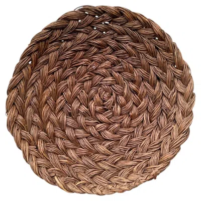 Pre-owned 1stdibs Vintage Handwoven Rattan Bowl In Brown