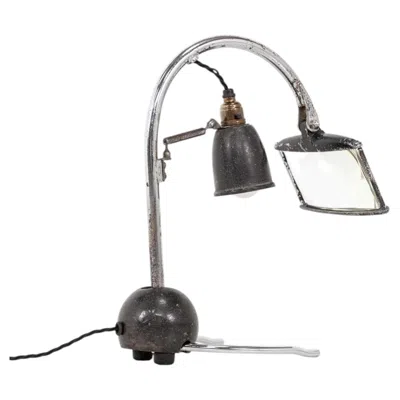Pre-owned 1stdibs Vintage Industrial Art Deco Enbeeco Magnifying Desk Lamp. C.1930 In Transparent