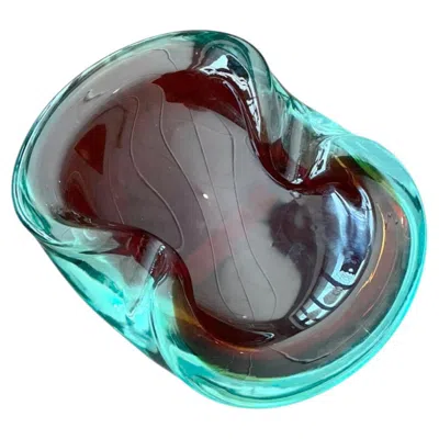 Pre-owned 1stdibs Vintage Italian Murano Glass Bowl In Gray