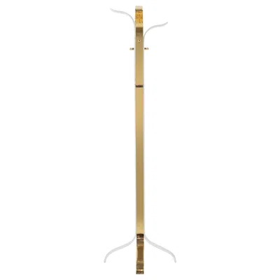 Pre-owned 1stdibs Vintage Mid-century Coat Hanger, Golden Lacquered Metal, Italy, 1950s In Brown