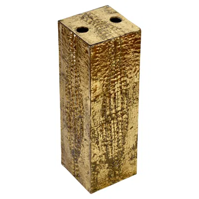 Pre-owned 1stdibs Vintage Mid-century Modern Italian Cast Brass Crocodile Skin Umbrella Stand In Gold