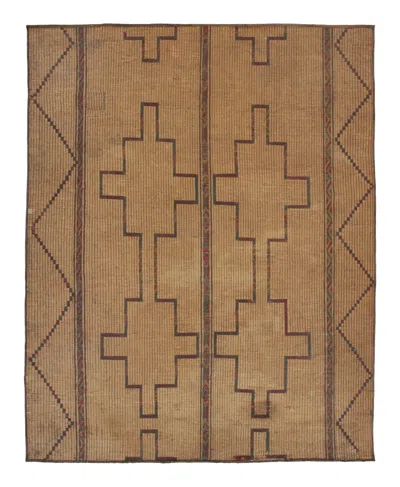 Pre-owned 1stdibs Vintage Moroccan Tuareg Mat Bold Tribal Designs In Beige & Red - Rug & Kilim