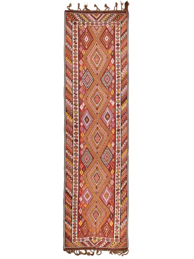 Pre-owned 1stdibs Vintage Old Kagizman Kars Kilim Eastern Anatolian Rug Turkish Wool Runner Carpet In Brown