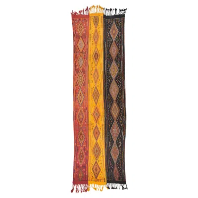 Pre-owned 1stdibs Vintage Old Malatya Cecim Jijim Runner Kilim Rug Anatolia Turkish Runner Carpet In Brown