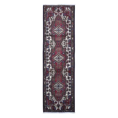 Pre-owned 1stdibs Vintage Persian Bakhtiar With Triple Medallion Design Cherry Red Pure Wool Rug