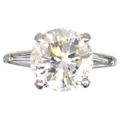 Pre-owned 1stdibs Vintage Platinum 2.27 Carat Solitaire Diamond Ring In Multi
