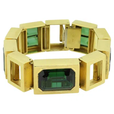 Pre-owned 1stdibs Vintage Tourmaline Abstract Bracelet In Multi