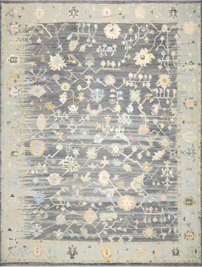 Pre-owned 1stdibs Vintage Turkish Oushak Rug - 12'6" X 16'5" In Gray