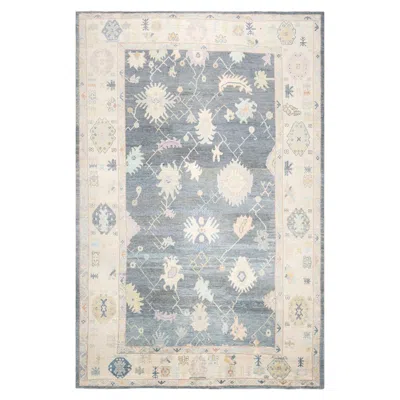 Pre-owned 1stdibs Vintage Turkish Oushak Rug - 9'7" X 14'6" In Gray