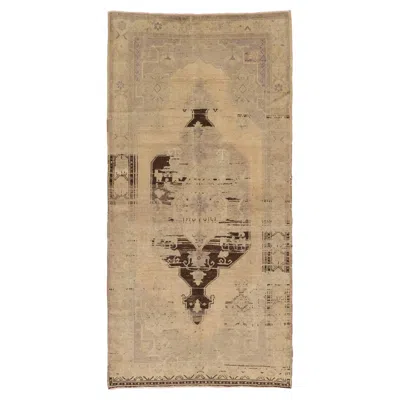 Pre-owned 1stdibs Vintage Turkish Oushak Rug In Brown