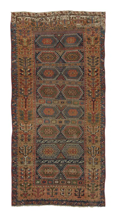 Pre-owned 1stdibs Vintage Turkish Rug With Rare Tribal Designs In Multicolor - Rug & Kilim In Brown