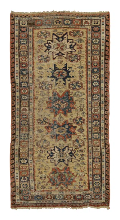 Pre-owned 1stdibs Vintage Turkish Runner With Anatolian Tribal Motifs In Multicolour - Rug & Kilim In Brown