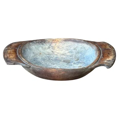 Pre-owned 1stdibs Wabi Sabi Early 20th Century Norwegian Telemark Trough Bowl In Hand-carved Wood In Brown