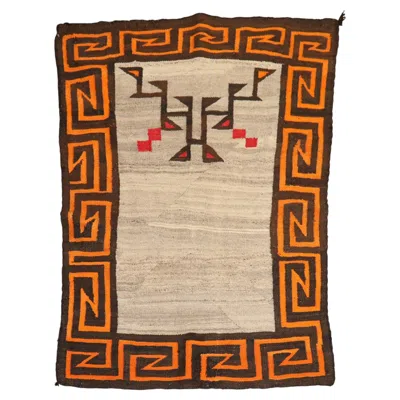 Pre-owned 1stdibs Zabihi Collection American Navajo Rug, 2'11'' X 3'9'' In Brown