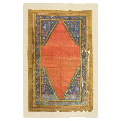 Pre-owned 1stdibs Zabihi Collection Antique Bakshaish Rug On Fabric Textile In Brown