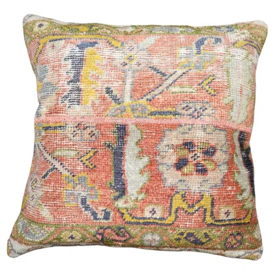 Pre-owned 1stdibs Zabihi Collection Antique Decorative Rug Pillow In Sand