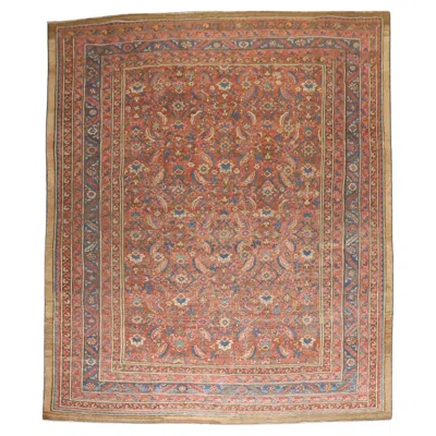 Pre-owned 1stdibs Zabihi Collection Antique Room Size Bakshaish Rug In Brown