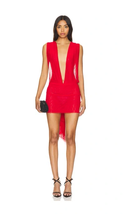 1xblue Chloe Dress In Çº¢è‰²
