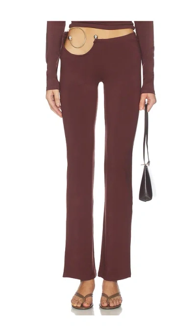 1xblue Spiral Trouser In Brown