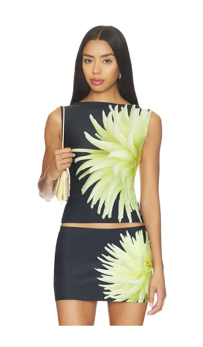 1xblue Tank Top In Yellow