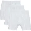 2(x)ist Men's 3-pack Pima Cotton Knit Boxers In White