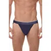 2(x)ist 3-pack Stretch Jock Straps In Eclipse/lead/dazzling Blue