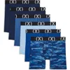 2(x)ist Set Of 6 Sport Boxer Brief In Navy/blue/powder Blue