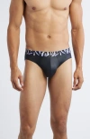 2(x)ist Assorted 2-pack Sliq Briefs In Zebra/black Beauty