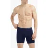 2(x)ist Assorted 3-pack No-show Stretch Boxer Briefs In Eclipse/lead/dazzling Blue