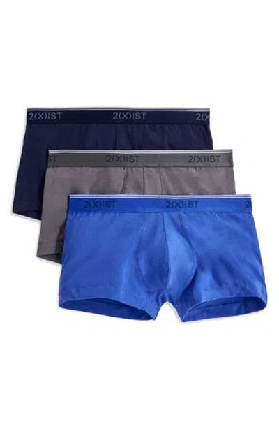 2(x)ist Assorted 3-pack No-show Trunks In Multi