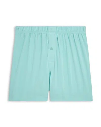 2(x)ist Dream Solid Knit Boxers In Aqua Haze