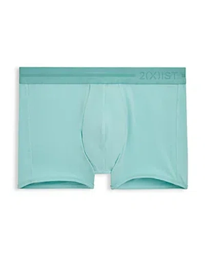 2(x)ist Dream Solid Low Rise Trunks In Aqua Haze