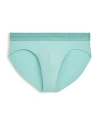 2(x)ist Dream Solid Modern Fit Low Rise Briefs In Aqua Haze