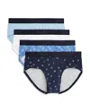2(x)ist No Show Briefs, Pack Of 4 In Blue