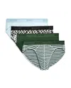 2(x)ist Men's 3+1 Bonus Pack Contour-pouch Briefs In Winter Sky,checkerboard,hunter Green,str