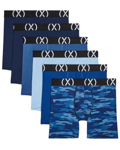 2(x)ist Set Of 6 Sport Boxer Brief In Blue