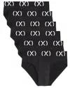 2(x)ist Set Of 6 Sport Brief In Black