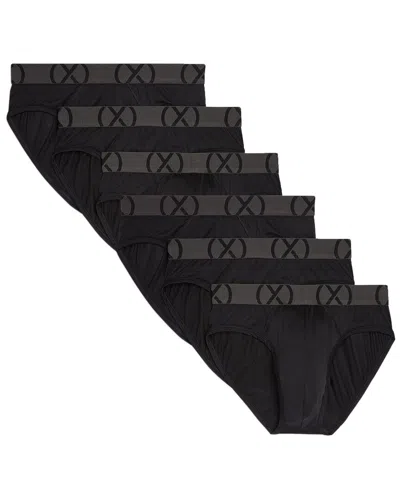 2(x)ist Set Of 6 Sport Mesh Brief In Black