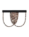 2(x)ist Sliq Low Rise Y Back Thong In Mixed Leopard