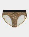 2(x)ist Men's Sliq Stretch Briefs In Golden Links/black B