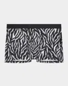 2(x)ist Men's Sliq Stretch Trunks In Zebra/black Beauty