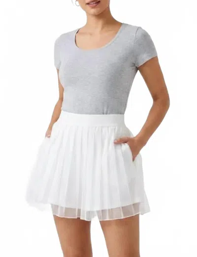 2 Liv Tulle Skirt Biker Short In White