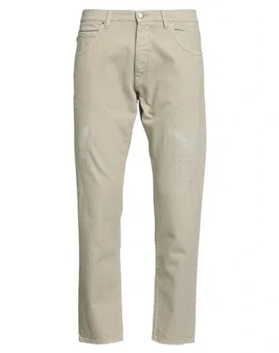2 Men Man Jeans Beige Size 33 Cotton In Sand