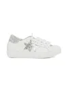 2 Star Glitter-star Sneakers In White