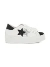 2 Star Glitter-star Sneakers In White