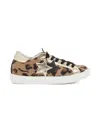 2 Star Leopard-print Star-patch Sneakers In Brown