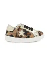 2 Star Leopard-print Star-patch Sneakers In Metallic