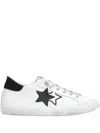 2 Star Prime Star Sneakers In White