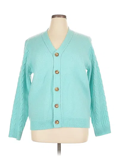 Pre-owned 2 To 5 Designs Cardigan Sweater In Blue