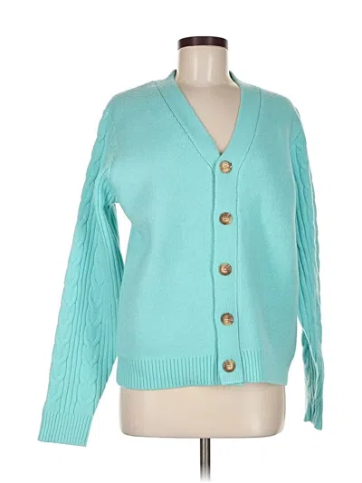 Pre-owned 2 To 5 Designs Cardigan Sweater In Blue
